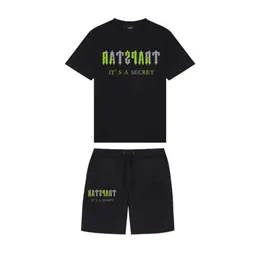 Summer Trapstar طباعة القطن Tshirt مجموعة الشارع Trackuit Men Sportwear Traptar T Shirt و Short Mac Tulingzhu قصيرة الرخيصة