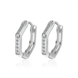 Orecchini a lobo DIWENFU Argento sterling 925 FL Orecchino di diamanti Donna Aros Mujer Oreja Gioielli Bizuteria Orecchini