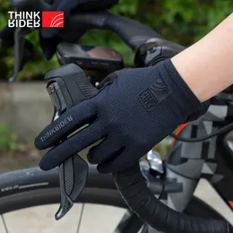 ThinkRider Cycling Gloves Long Full Fingers Sports Touch Screensスポーツ女性男性夏の長い指の手袋道路乗馬240102