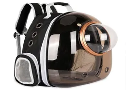 Astronauta janela bolha cão gato mochila outddor transportando saco de viagem espaço respirável transparente pet transportadora transportadoras caixas ho5077634
