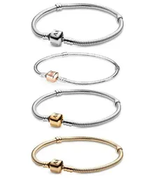 S925 Sterling Silver Classic Chain Charm -armband för kvinnor Partihandel P Brand Luxury Designer Bead Pendant Armband Jewelry7112424