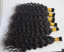 Massa brasiliana dei capelli umani per trecce stile onda naturale senza trama capelli intrecciati bagnati e ondulati acqua93959519620736