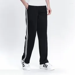 Men's Pants 2024 Spring Summer Casual Sweatpants Men Basic Trousers Tracksuit Side Stripe Slim Breathable Sportswear Track