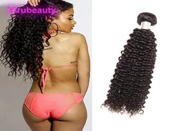 Brazylijskie dziewicze ludzkie włosy jeden pakiet Kinky Curly 1piecelot Hair Extensy 95100gpiece Natural Color4061878