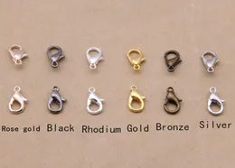 300PCS 18 mm Biżuterię Biżuterii BronzegoldRose Goldblackrhodiumsilver Homba homar