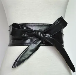 Cinture Donna Cintura con lacci Bowknot Per un periodo più lungo Cintura larga Cravatte Arco Abito da donna Decorazione Moda Pu 2022 Adulto9663202