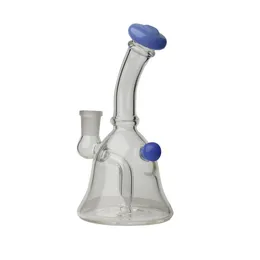 NMH-13 Style Mini Hookahs Glass Bong Recycler Smoking Water Pipe Dab Rig 16cm Height with 14mm Joint