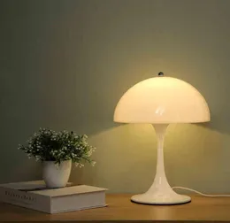 Modern Desk Lignt Mushroom Table Lamp White Table Lamp Luminaire Living Room Bedroom Lamp Bedside Table Light Decor Fixtures H22042728372