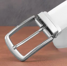 أحزمة جودة عالية الدبوس مصمم للرجال أبيض أصلي جلدية حزام حزام كوسكين Cintos Masculinos الأزياء ceinture homme9197087