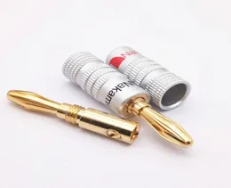 1000X chegam novas Nakamichi 24K ouro alto-falante plugues de banana conector por Express1697180