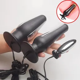 E stim Anal Vagina Butt PlugElectroestimulador Eletroestimulação Buttplug PróstataBdsm Electro Sex ToysElectric Shock Estim 240102