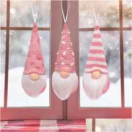 Christmas Decorations 3Pcs Faceless Doll Xmas Tree Decor Decoration Merry Festival Ornaments Gnome Hanging Drop Delivery Home Garden F Othkj