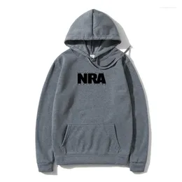 Sweats à capuche pour hommes NRA Solid Logo Hoody - Vêtements d'extérieur sous licence officielle Hipster masculin