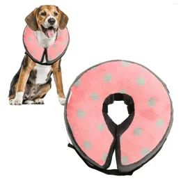 Coleiras para cães Pet Cone Collar Curto Pelúcia Protetora Inflável Após Recuperação para Cães e Gatos