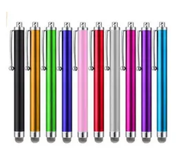 90 Screen Screen Pen metalowe pojemnościowe Pióry w stylu dla Samsung iPhone Cell Phone Tablet PC 10 Colors548Y1028584