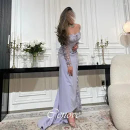 Party Dresses Cenove 2024 Arab Dubai Spaghetti Straps Prom Dress Floor Lengen med långa ärmar Evening Fashion Elegant for Women