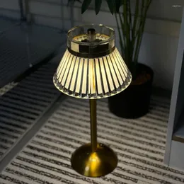 Lampade da tavolo Lampada in cristallo 3 colori che cambiano comodino comodino tipo C ricarica touch control medusa per camera da letto bar