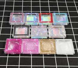 3D Mink Eyelash Diamond Package Joxes False Eyelashes Square Square Cashing Eyelash Box Case Lashes Box Box 32styles RRA3052028779