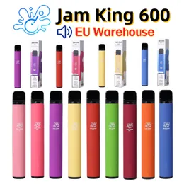 100% original Jam King 600 vapes disposable puff bar EU Warehouse puff 600 elf bar Juice Flavor 2ml 20mg Prefilled 550mAh Battery Vapers crystal vape pen Wholesale