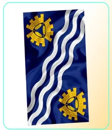 Merseyside Flag High Quality 3x5 ft England County Banner 90x150cm Festival Party Gift 100d Polyester Inomhus utomhustryckta flaggor3765901