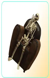 هالوين الدعامة تزيين الهيكل العظمي بالحجم الكامل جمجمة الحياة يدوية تشريح الجسد نموذج ديكور Y2010068127735