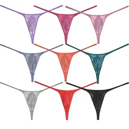 Mens Glass Yarn Sheer Bikini with Discover the Sensual CharmThong Underwear Pouch T-back Organdy Tangas