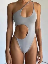 Porter 2022 Nouveau Sexy Solide Maillots De Bain Femmes Une Pièce Maillot De Bain Femme Évider Maillot De Bain Été Plage Porter Dos Nu Monokini Baigneurs