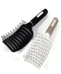 1 PCS Bend Hair Comb Brush جديد مضاد تنفيس منحني تمشيط الشعر ممساكة تسخين الشعر أداة تصفيف الشعر 2382473