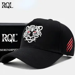 RQL Boné de beisebol com design exclusivo para homens e mulheres, chapéu esportivo bordado, moda animal, designer chinês, marca de luxo, tamanho grande 231229