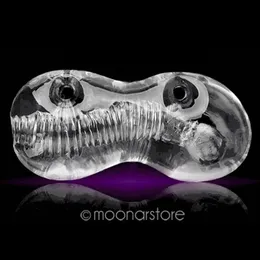 Transparent Clear Silicone Male Masturbator Sex Doll Vagina Sex Toys For Men Sex Products Adult Toys8132017