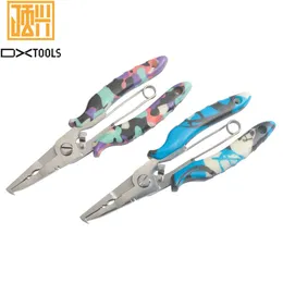 Wholesale Fishing Tackle Tools Supplies Camouflage Stainless Steel Pliers Accessories Line