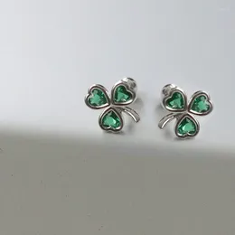 stud arcors clover for women green cz shamrock tiny in stail stan st patricks day Jewelry March ear accesso