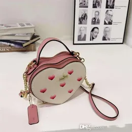 Wallets New Old Flower Love Bag Designer Women Classic Logo He Shoulder Bags Cute Heart Stripe Crossbody Purse Woman Handbag Wallet 10 Col