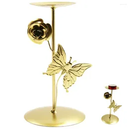 Candle Holders Coffee Table Decor Wrought Holder Decorative Desktop Center Pillar Stands For