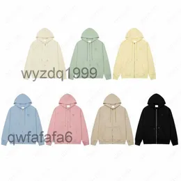 Mens Hoodie Zip Up Sweatshirts Designer Top France Heart Embroidered Mönster Hooded Paris Solid Man Women Cardigans Unisex 100% Cotton Coats Soueedxq