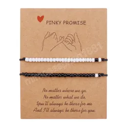 Morse Code I Love You Bracelet dla par regulowanych pasujących prezentów biżuteria dla kobiet mężczyzn