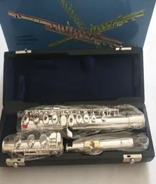 Yfl471 flauta instrumento musical 17over aberto ekey prata c tune ouro bocal presente5758864