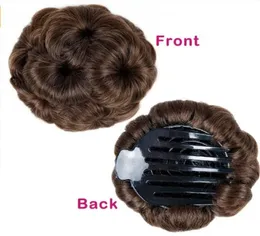 Chignon cabelo bun donut clip em extensões de peruca preto marrom vermelho fibra sintética de alta temperatura chignon7031506