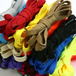 Wholesale 50 Pairs Flat Shoelaces 08cm Width Laces Strings for Running Shoes 100CM 120CM 140CM 160CM 180CM Shoelace 240102