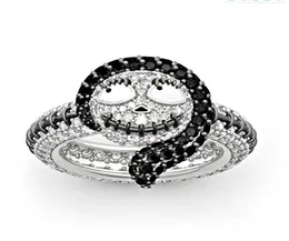 Cluster Rings The Nightmare Before Christmas Crystal Ring Sally Black Enamel Love Couple Gift Punk Jewelry Custom Women2741522