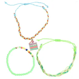 Braccialetti Con Ciondoli Collezione Teen Dessert Bracciale Intrecciato Regolabile Estetica Vacanza Per Ragazze