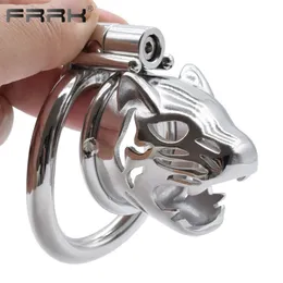 Frrk Cub Chastity Cage Adults Men for Men Penis Rings Steel Bondage Erotic Product Shold Male Masturbation Tool 240102