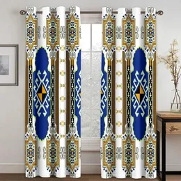 Vorhang, europäisch, Saba Telet, äthiopisch, eritreisch, dicke Verdunkelungsvorhänge für Wohnzimmer, Schlafzimmer, Fensterdekoration, 2 Stück