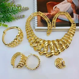 EMMA Gioielli Collana di lusso Set di gioielli per le donne Dubai Color oro Set di collezioni nuziali africane arabe 240102