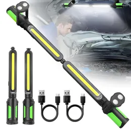 Lanternas portáteis Super Bright Work Light para Mecânico 4400mAh Recarregável Underhood Bar Com Ganchos LED Emergência