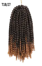8inch 110g Spring Hair Synthetic Braiding Hair Crochet Braids Extensions 30 strandspack4023944
