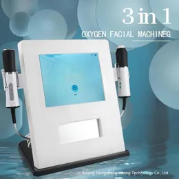 Dispositivo Nuovo 3 in 1 Oxygen Jet Peel CO2 Ossigenazione Bubble Facial Machine Exfolite Infondere ossigenato per la cura della pelle
