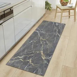 Customized Marble Kitchen Mat Hallway Entrance Doormat Living Room Bedroom Floor Decor Carpets Home Bath Door Anti-Slip Foot Rug 240102