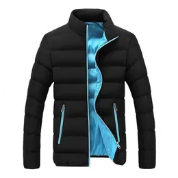 Jaqueta de inverno moda masculina homem parkas térmica grosso acolchoado blusão casacos quentes solidcolor jaquetas chamarras para y231229