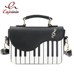 Sevimli piyano şeklindeki cüzdanlar ve el çantası omuz çantası kadınlar için yenilik kızlar çapraz bag kadın parti debriyajı kawaii küçük çanta 240102